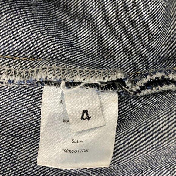 NEW AREA Women's Strapless Crystal Embellished Denim Mini Dress – Size 4 – Blue - Picture 13 of 13